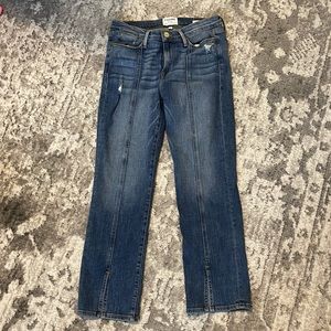 Mid waist Straight Denim Jeans